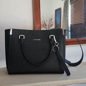 Raelynn Saffiano Leather Organization Satchel